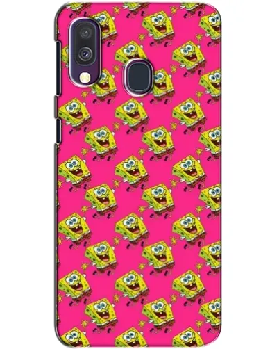 Чехол для Samsung Galaxy A40 2019 (A405F) с картинкой «Розовый паттерн»