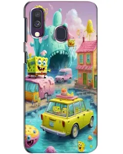 Чехол для Samsung Galaxy A40 2019 (A405F) с картинкой «Монстр-трак приключения»