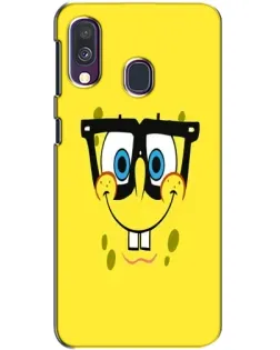 Чехол для Samsung Galaxy A40 2019 (A405F) с картинкой «Минималистичный Спанч Боб» Чехол для Samsung Galaxy A40 2019 (A405F) с картинкой «Минималистичный Спанч Боб»