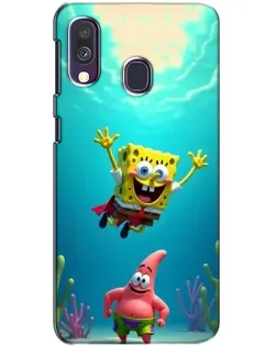 Чехол для Samsung Galaxy A40 2019 (A405F) с картинкой «Спанч Боб под водой» Чехол для Samsung Galaxy A40 2019 (A405F) с картинкой «Спанч Боб под водой»