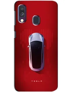 Чехол для Samsung Galaxy A40 2019 (A405F) с картинкой «Tesla Top View»