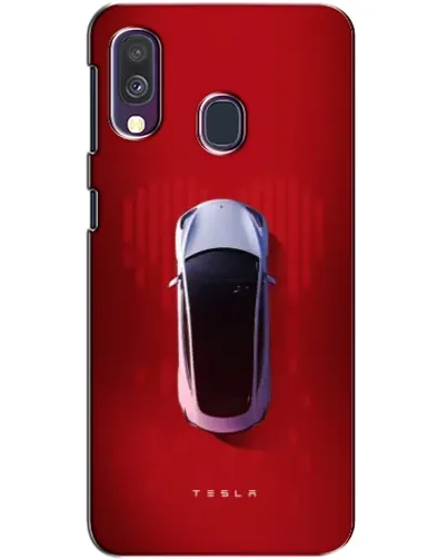 Чехол для Samsung Galaxy A40 2019 (A405F) с картинкой «Tesla Top View»