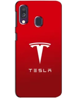Чехол для Samsung Galaxy A40 2019 (A405F) с картинкой «Tesla Red Classic»