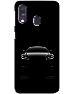 Чехол для Samsung Galaxy A40 2019 (A405F) с картинкой «Силуэт Tesla Night»