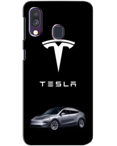 Чехол для Samsung Galaxy A40 2019 (A405F) с картинкой «Tesla Model Y»