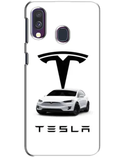 Чехол для Samsung Galaxy A40 2019 (A405F) с картинкой «Tesla White Style»