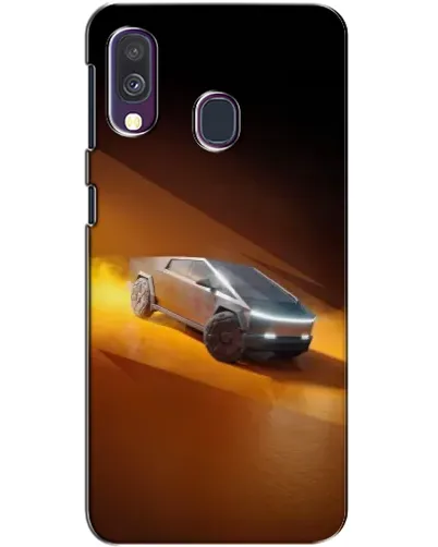Чехол для Samsung Galaxy A40 2019 (A405F) с картинкой «Cybertruck в пустыне»