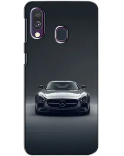 Чехол для Samsung Galaxy A40 2019 (A405F) с картинкой «Mercedes на черном»