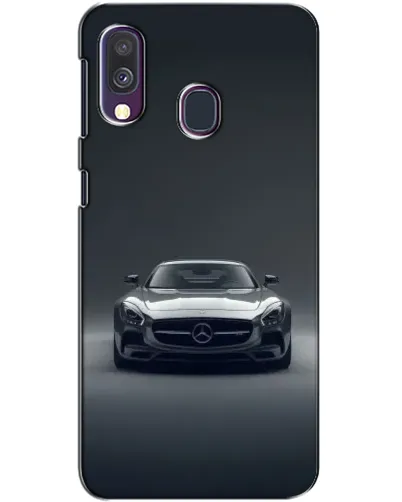 Чехол для Samsung Galaxy A40 2019 (A405F) с картинкой «Mercedes на черном»
