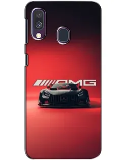 Чехол для Samsung Galaxy A40 2019 (A405F) с картинкой «Mercedes AMG — красная линия»