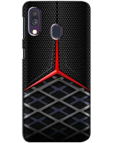 Чехол для Samsung Galaxy A40 2019 (A405F) с картинкой «Mercedes Carbon Grid»