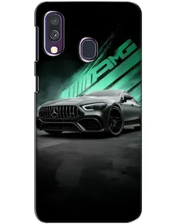 Чехол для Samsung Galaxy A40 2019 (A405F) с картинкой «Темный Mercedes AMG»