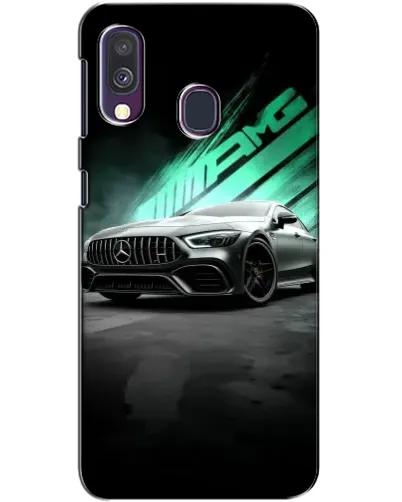 Чехол для Samsung Galaxy A40 2019 (A405F) с картинкой «Темный Mercedes AMG»