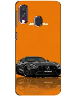 Чехол для Samsung Galaxy A40 2019 (A405F) с картинкой «Оранжевый Mercedes AMG»