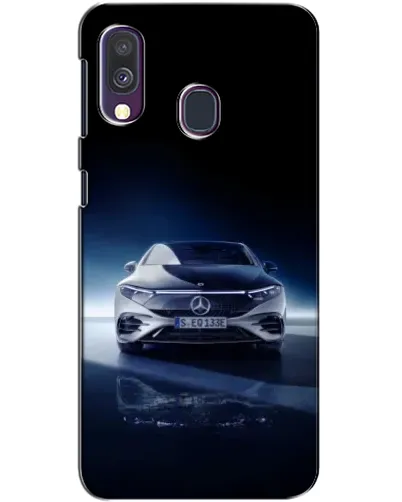 Чехол для Samsung Galaxy A40 2019 (A405F) с картинкой «Ночной Mercedes EQ»