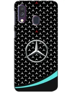 Чехол для Samsung Galaxy A40 2019 (A405F) с картинкой «Mercedes — бирюзовый акцент»