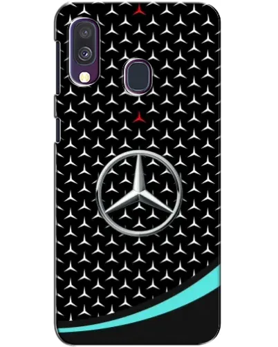 Чехол для Samsung Galaxy A40 2019 (A405F) с картинкой «Mercedes — бирюзовый акцент»