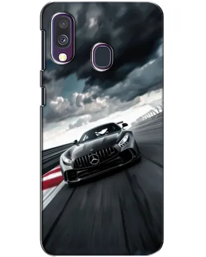 Чехол для Samsung Galaxy A40 2019 (A405F) с картинкой «Гоночный Mercedes AMG»