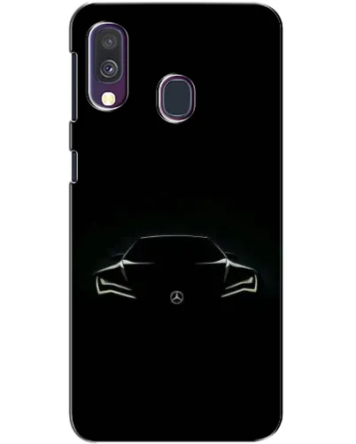 Чехол для Samsung Galaxy A40 2019 (A405F) с картинкой «Mercedes — силуэт авто» Чехол для Samsung Galaxy A40 2019 (A405F) с картинкой «Mercedes — силуэт авто»