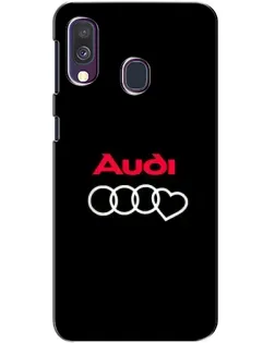 Чехол для Samsung Galaxy A40 2019 (A405F) с картинкой «Логотип Audi Heart»