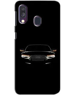 Чехол для Samsung Galaxy A40 2019 (A405F) с картинкой «Audi — ночной контур»
