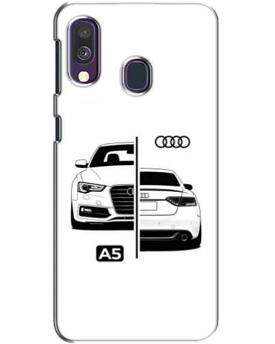 Чехол для Samsung Galaxy A40 2019 (A405F) с картинкой «Audi — контрастный дизайн»