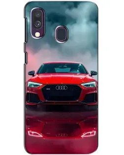 Чехол для Samsung Galaxy A40 2019 (A405F) с картинкой «Audi RS — красный стиль»