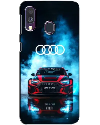 Чехол для Samsung Galaxy A40 2019 (A405F) с картинкой «Audi Sport — неон»