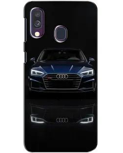 Чехол для Samsung Galaxy A40 2019 (A405F) с картинкой «Audi — ночное отражение»