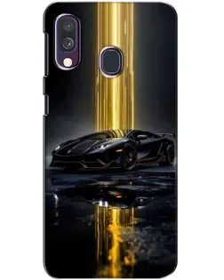 Чехол для Samsung Galaxy A40 2019 (A405F) с картинкой «Ночной Lamborghini драйв»
