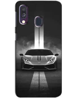 Чехол для Samsung Galaxy A40 2019 (A405F) с картинкой «Lamborghini симметрия дорог»