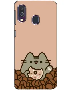 Чехол для Samsung Galaxy A40 2019 (A405F) с картинкой «Кофейный Пушин» Чехол для Samsung Galaxy A40 2019 (A405F) с картинкой «Кофейный Пушин»