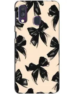 Чохол для Samsung Galaxy A40 2019 (A405F) з картинкою «Патерн чорні банти» Чохол для Samsung Galaxy A40 2019 (A405F) з картинкою «Патерн чорні банти»