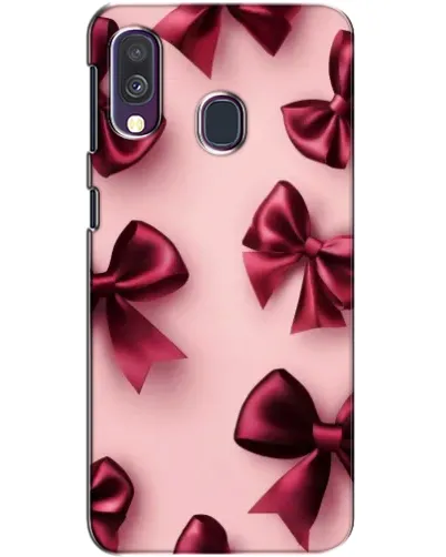 Чехол для Samsung Galaxy A40 2019 (A405F) с картинкой «Бордовый атлас»