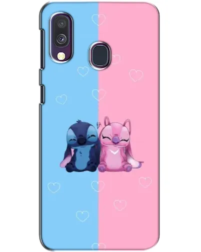 Чехол для Samsung Galaxy A40 2019 (A405F) с картинкой «Stitch и Angel Love» Чехол для Samsung Galaxy A40 2019 (A405F) с картинкой «Stitch и Angel Love»