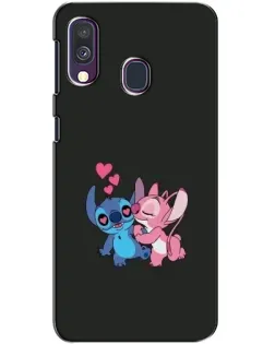 Чехол для Samsung Galaxy A40 2019 (A405F) с картинкой «Анжел целует Стича» Чехол для Samsung Galaxy A40 2019 (A405F) с картинкой «Анжел целует Стича»