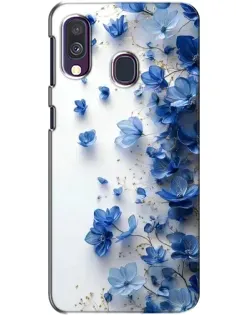 Чехол для Samsung Galaxy A40 2019 (A405F) с картинкой «Голубой цветочный каскад» Чехол для Samsung Galaxy A40 2019 (A405F) с картинкой «Голубой цветочный каскад»