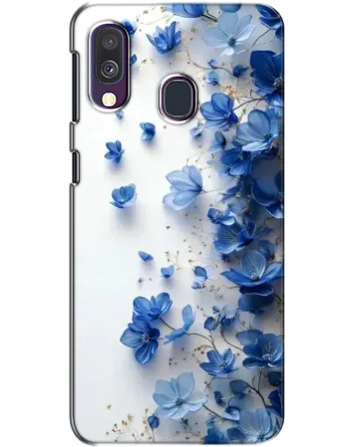 Чехол для Samsung Galaxy A40 2019 (A405F) с картинкой «Голубой цветочный каскад» Чехол для Samsung Galaxy A40 2019 (A405F) с картинкой «Голубой цветочный каскад»