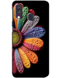 Чехол для Samsung Galaxy A40 2019 (A405F) с картинкой «Радужный цветок» Чехол для Samsung Galaxy A40 2019 (A405F) с картинкой «Радужный цветок»