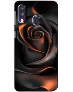 Чехол для Samsung Galaxy A40 2019 (A405F) с картинкой «Шелковая черная роза» Чехол для Samsung Galaxy A40 2019 (A405F) с картинкой «Шелковая черная роза»