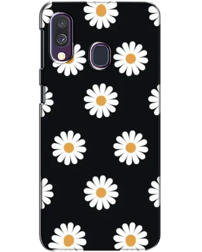 Чехол для Samsung Galaxy A40 2019 (A405F) с картинкой «Ромашки на черном» Чехол для Samsung Galaxy A40 2019 (A405F) с картинкой «Ромашки на черном»