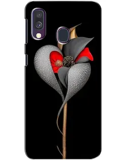 Чехол для Samsung Galaxy A40 2019 (A405F) с картинкой «Серебряный фантазийный цветок» Чехол для Samsung Galaxy A40 2019 (A405F) с картинкой «Серебряный фантазийный цветок»