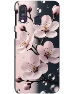 Чехол для Samsung Galaxy A40 2019 (A405F) с картинкой «Нежная сакура и капли» Чехол для Samsung Galaxy A40 2019 (A405F) с картинкой «Нежная сакура и капли»