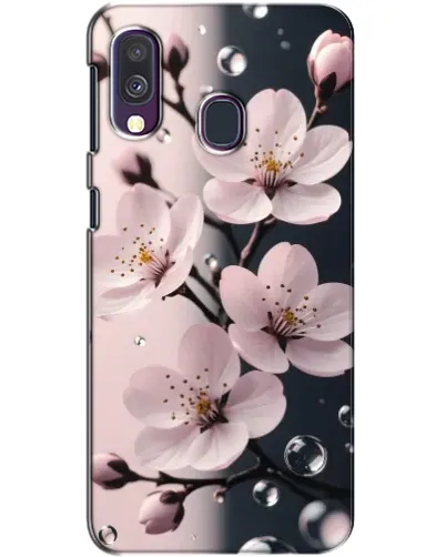 Чехол для Samsung Galaxy A40 2019 (A405F) с картинкой «Нежная сакура и капли» Чехол для Samsung Galaxy A40 2019 (A405F) с картинкой «Нежная сакура и капли»
