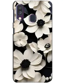 Чехол для Samsung Galaxy A40 2019 (A405F) с картинкой «Объемные белые цветы» Чехол для Samsung Galaxy A40 2019 (A405F) с картинкой «Объемные белые цветы»