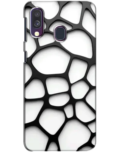 Чехол для Samsung Galaxy A40 2019 (A405F) с картинкой «Белая объемная сетка» Чехол для Samsung Galaxy A40 2019 (A405F) с картинкой «Белая объемная сетка»