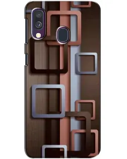 Чохол для Samsung Galaxy A40 2019 (A405F) з картинкою «Коричневі об'ємні квадрати» Чохол для Samsung Galaxy A40 2019 (A405F) з картинкою «Коричневі об'ємні квадрати»