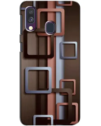 Чехол для Samsung Galaxy A40 2019 (A405F) с картинкой «Коричневые объемные квадраты» Чехол для Samsung Galaxy A40 2019 (A405F) с картинкой «Коричневые объемные квадраты»