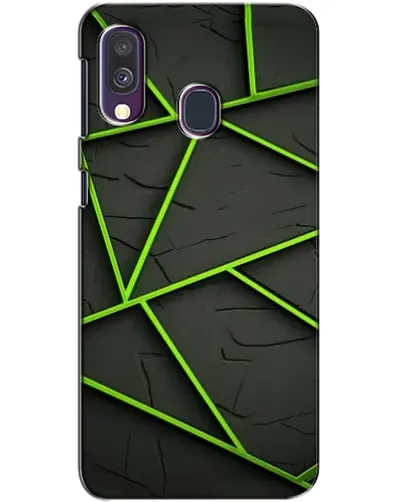 Чехол для Samsung Galaxy A40 2019 (A405F) с картинкой «Зеленые геометрические линии» Чехол для Samsung Galaxy A40 2019 (A405F) с картинкой «Зеленые геометрические линии»