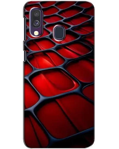 Чехол для Samsung Galaxy A40 2019 (A405F) с картинкой «Красная глянцевая сетка» Чехол для Samsung Galaxy A40 2019 (A405F) с картинкой «Красная глянцевая сетка»